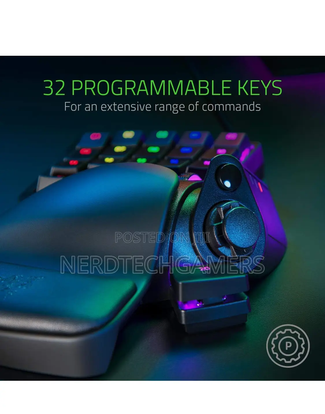Razer Tartarus Pro Gaming Keypad: Analog-Optical Black
