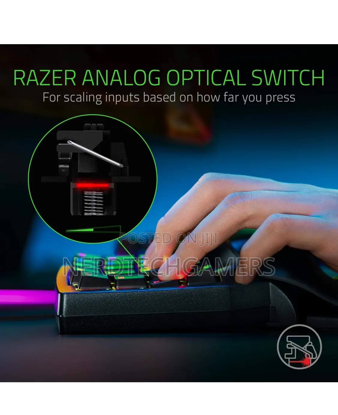 Razer Tartarus Pro Gaming Keypad: Analog-Optical Black
