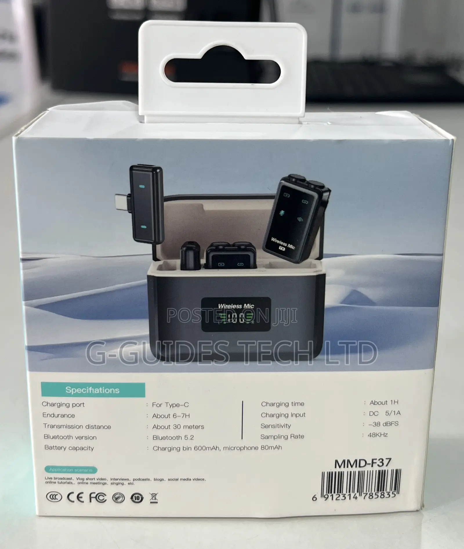 MMD-F37 Wireless Microphone for iPhone and Android Type-C