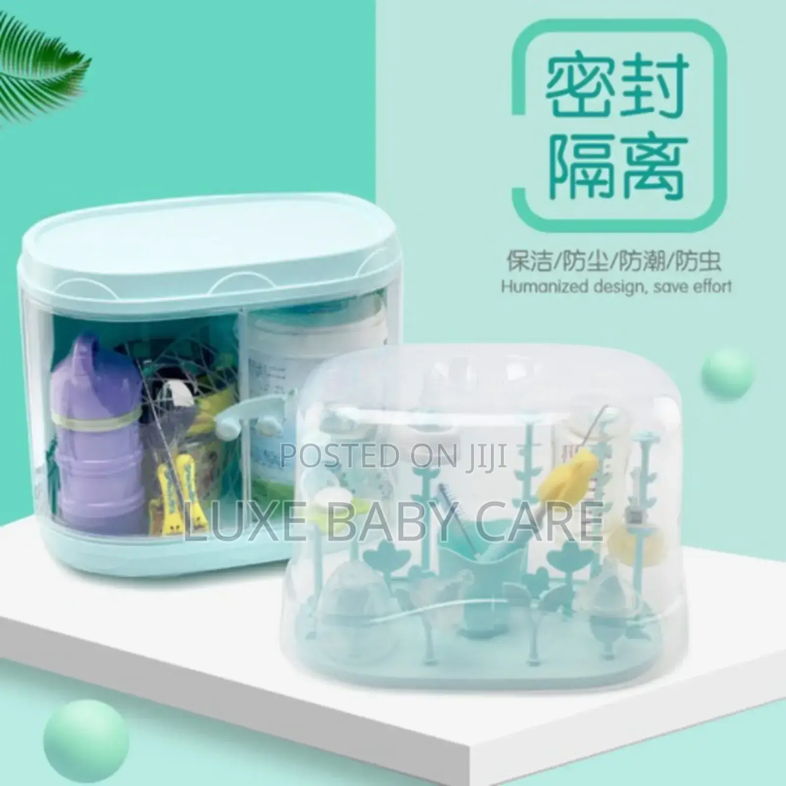 Separation Double-Layer Baby Bottle Storage Box With Lid