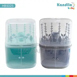 Separation Double-Layer Baby Bottle Storage Box With Lid