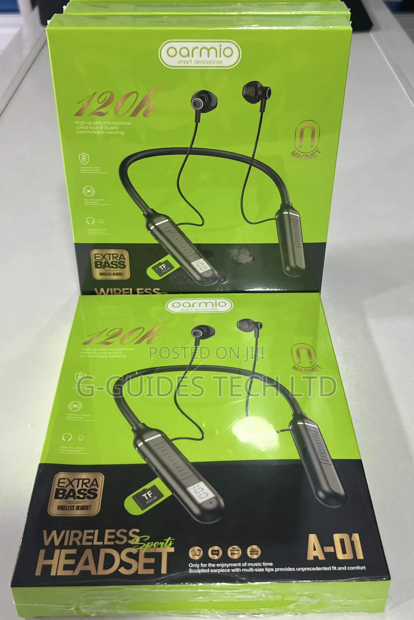 Oarmio Wireless Sports Headset, Bluetooth Neckband Earphone