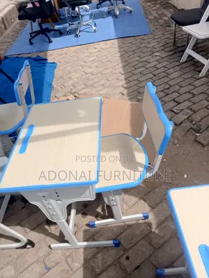 Study Desk Chair ( Cream With Blue Edge)