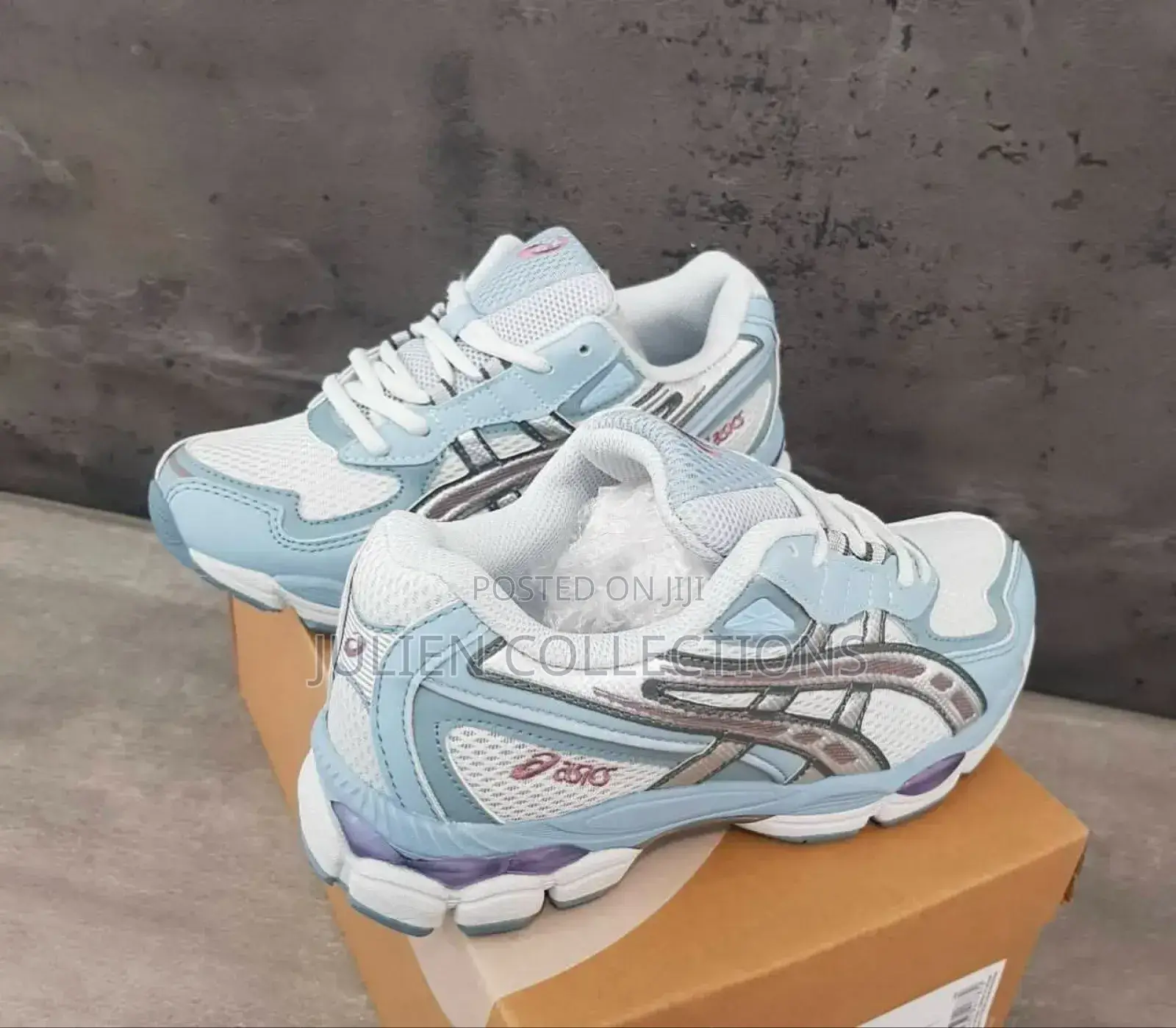 Ascis Gel Sea Blue and White