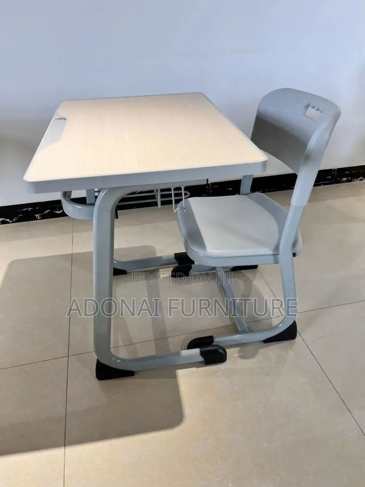 Study Table and Chair ( Ash Cream)