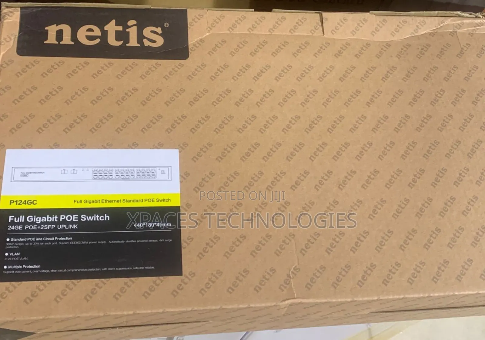 Netis 24port Full Poe Gigabit(24gbe Poe+2sfp Uplink)