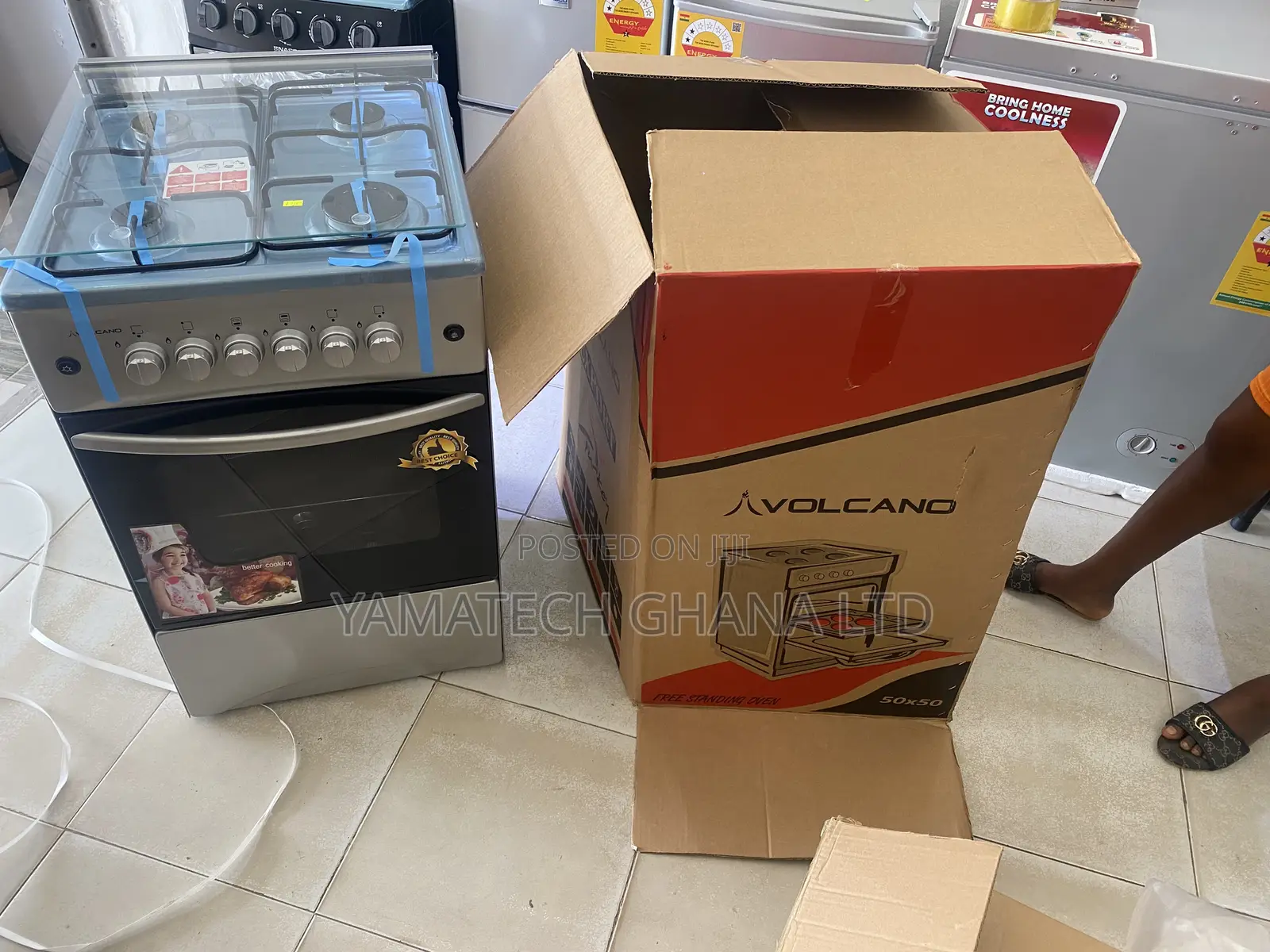 50 By 50 Automatic Ignition Gas Stove With Oven And Grill