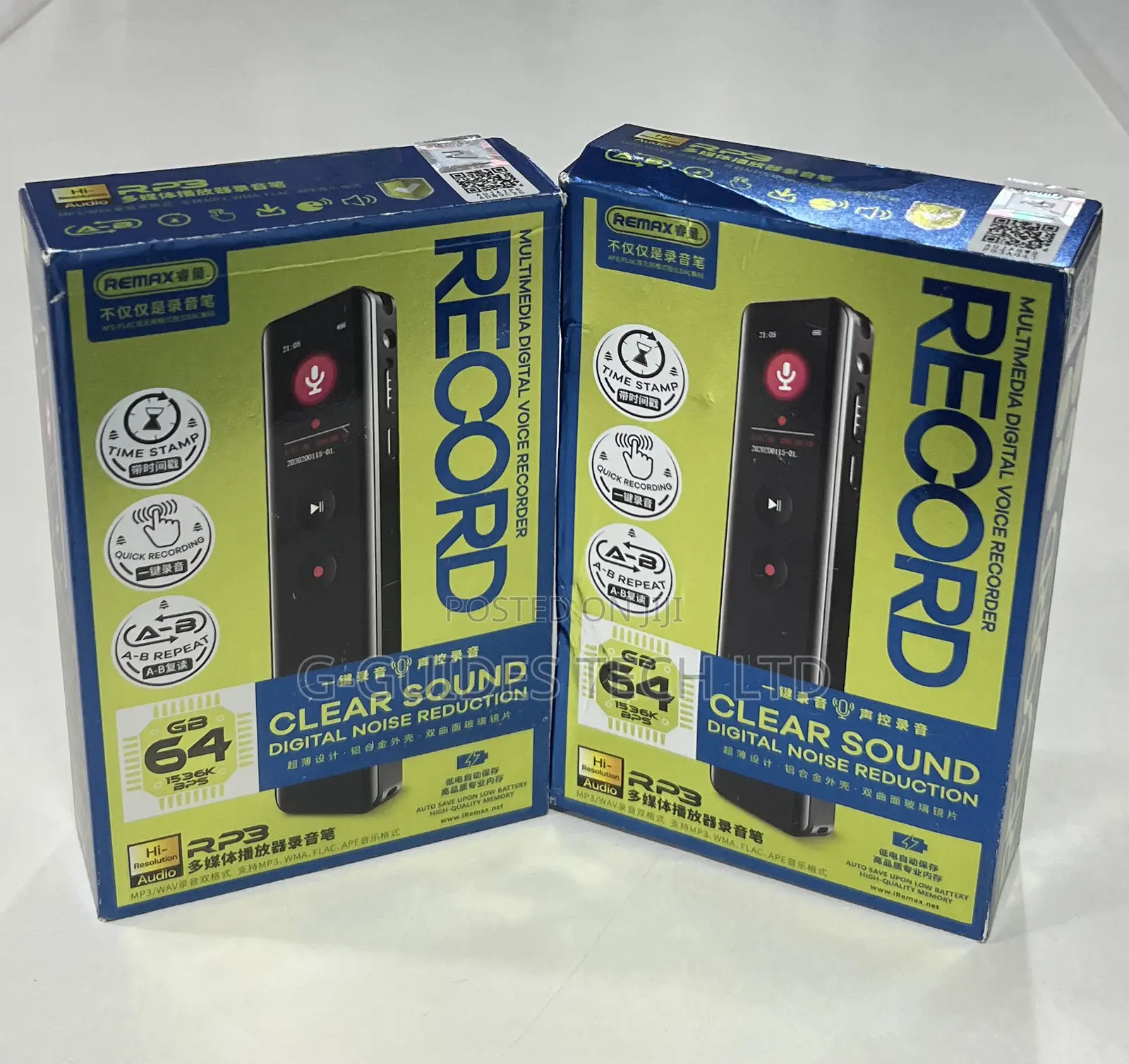Remax Rp3 Multimedia Digital Voice Recorder 64gb