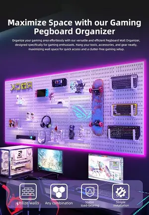 Pegboard Gaming/ Office Organizer