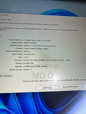 Laptop Dell Precision 15 3520 8GB Intel Core I5 SSD 256GB