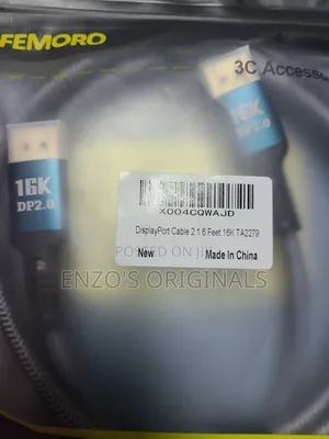 Dp 2.1 Cable High Resolution 80gbps Braided New