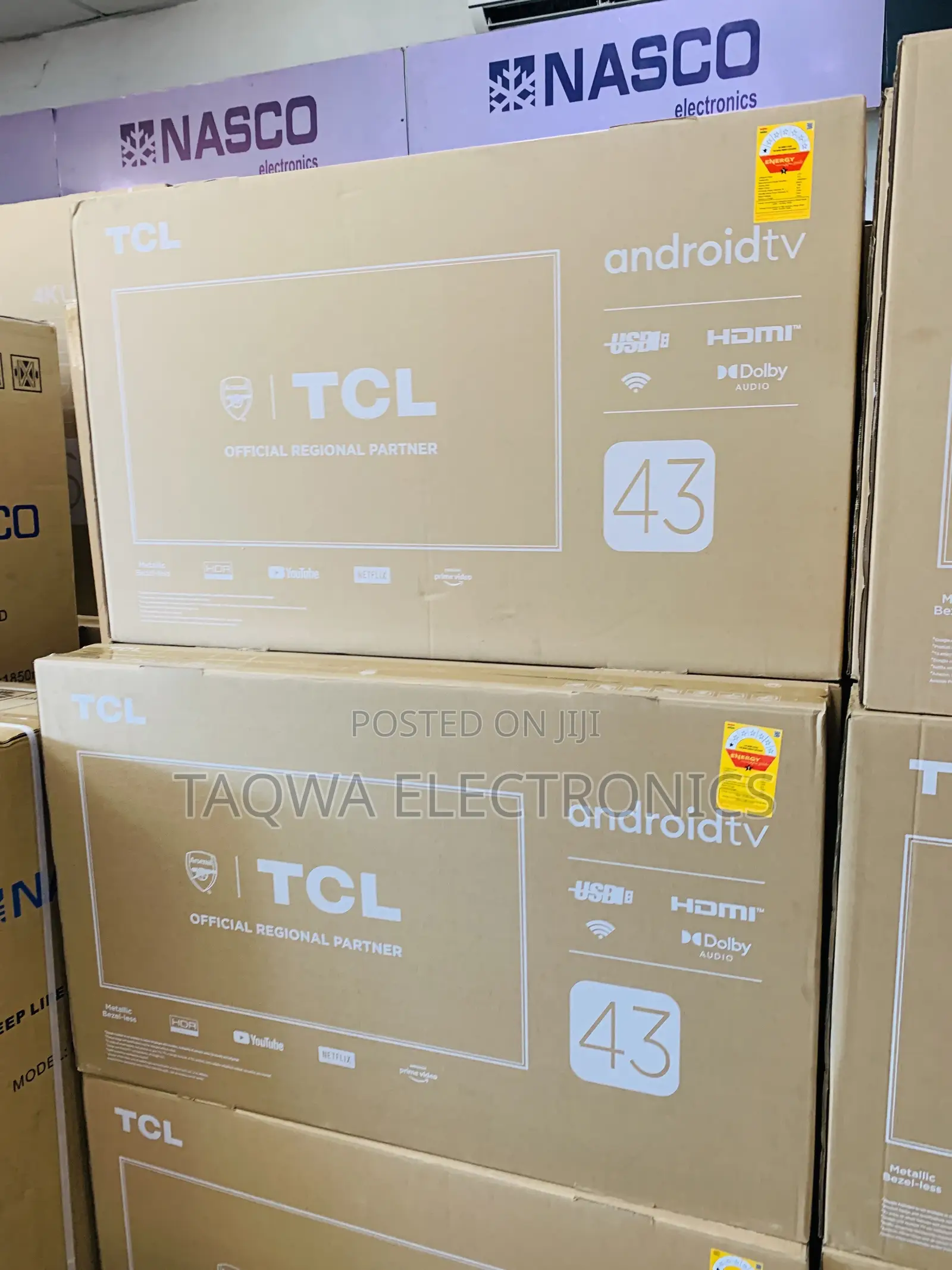 Slim \ TCL Android 43” Tv Smart