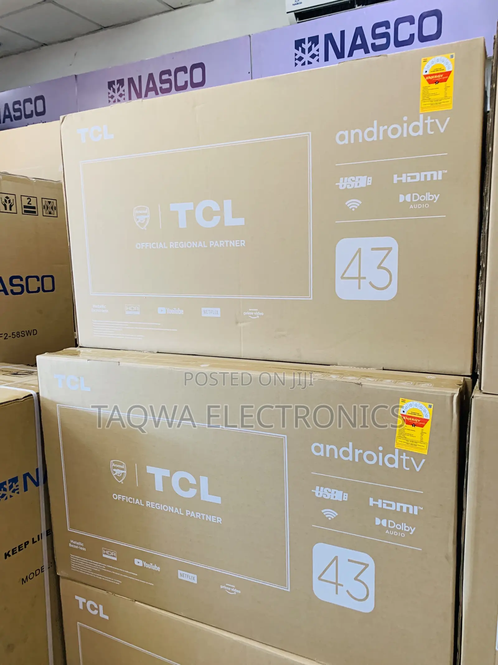 Slim \ TCL Android 43” Tv Smart