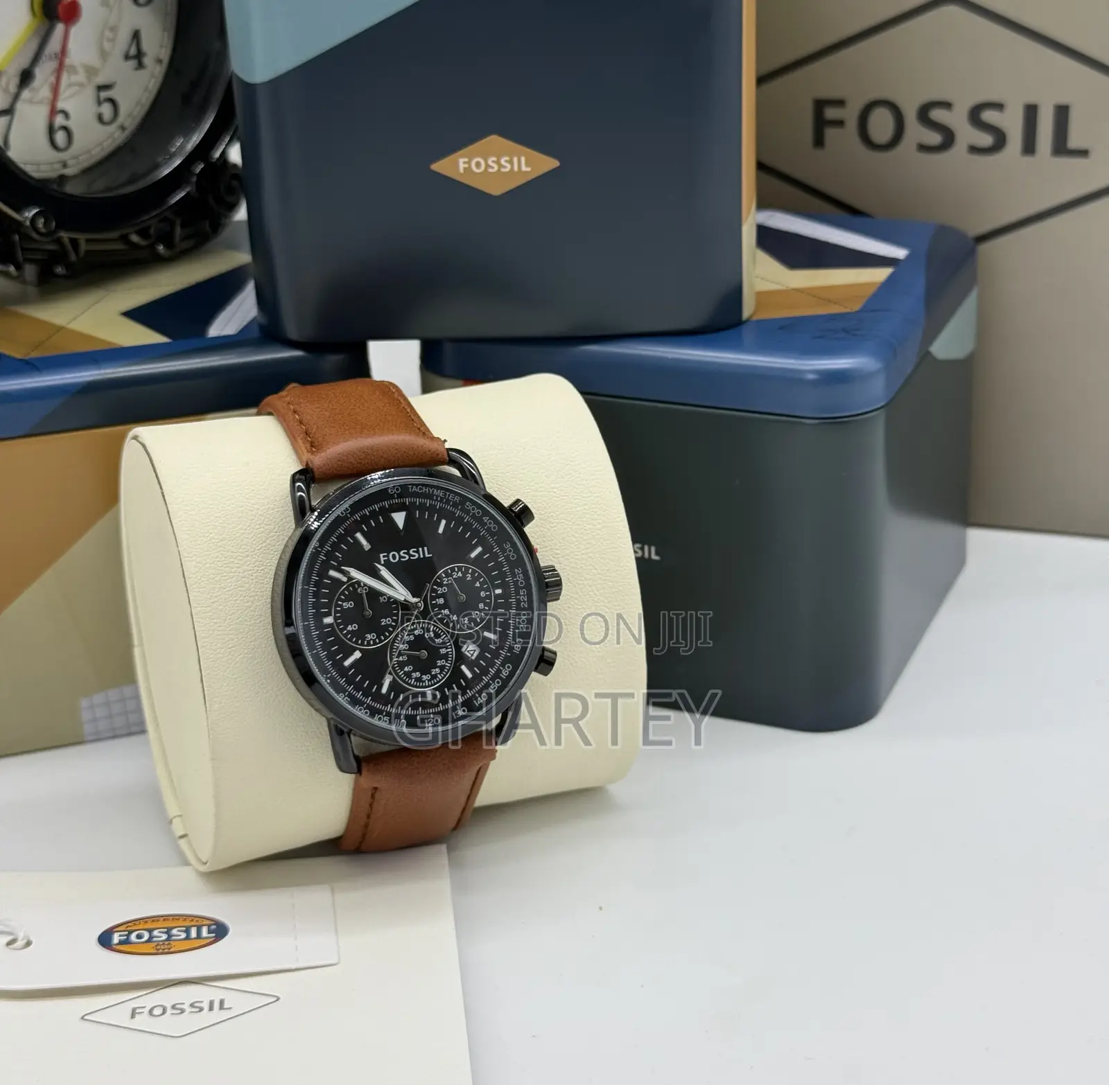 Simple Fashion and Business Leather Men’S Fossil Watch