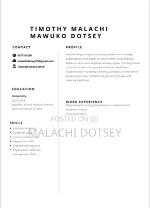 Part-Time Weekend CV