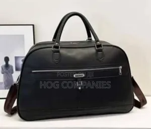 Large Capacity Leather Travel Duffle Bag