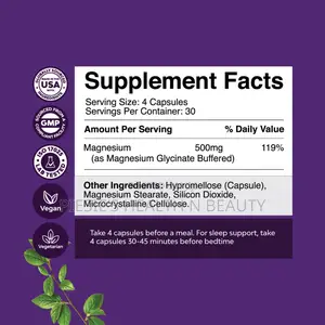 Nature’S Craft Magnesium Glycinate 500mg 120s