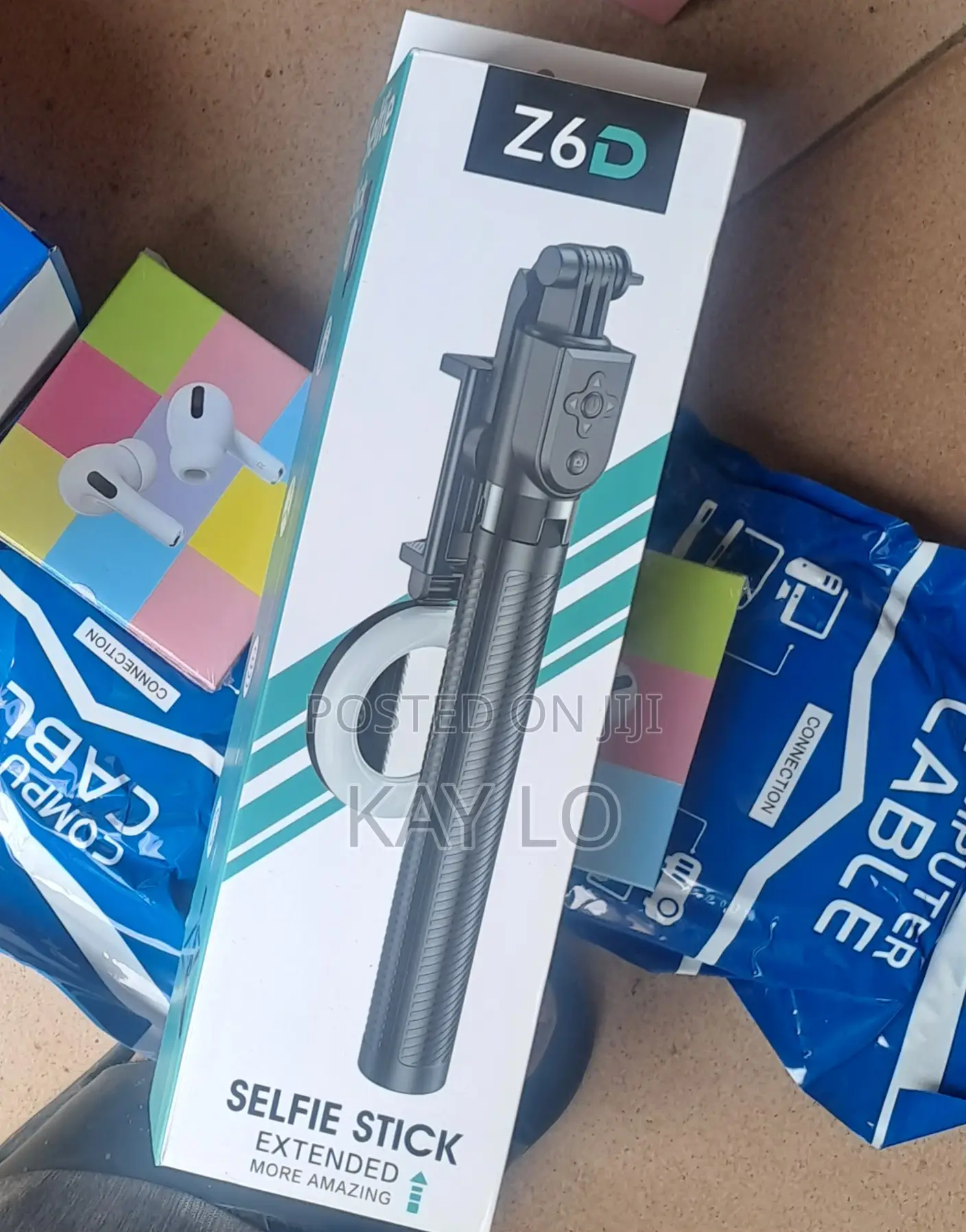 Multi Purpose Selfie Stick With Mini Ring Light