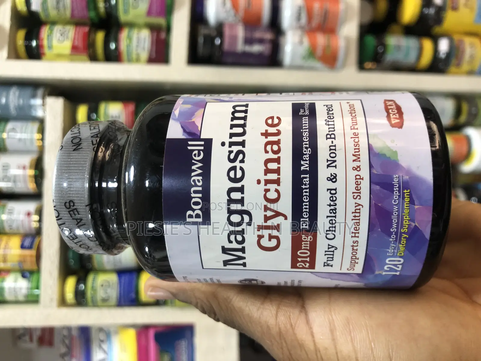 Bonawell Magnesium Glycinate 210mg Elemental Magnesium