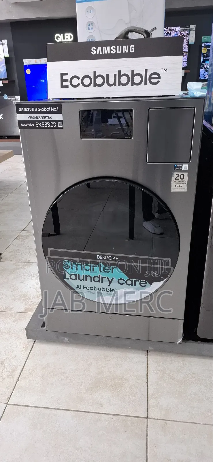 25kg Wash/15kgs Dry Bespoke Ai Laundry Combotm Washer Dryer
