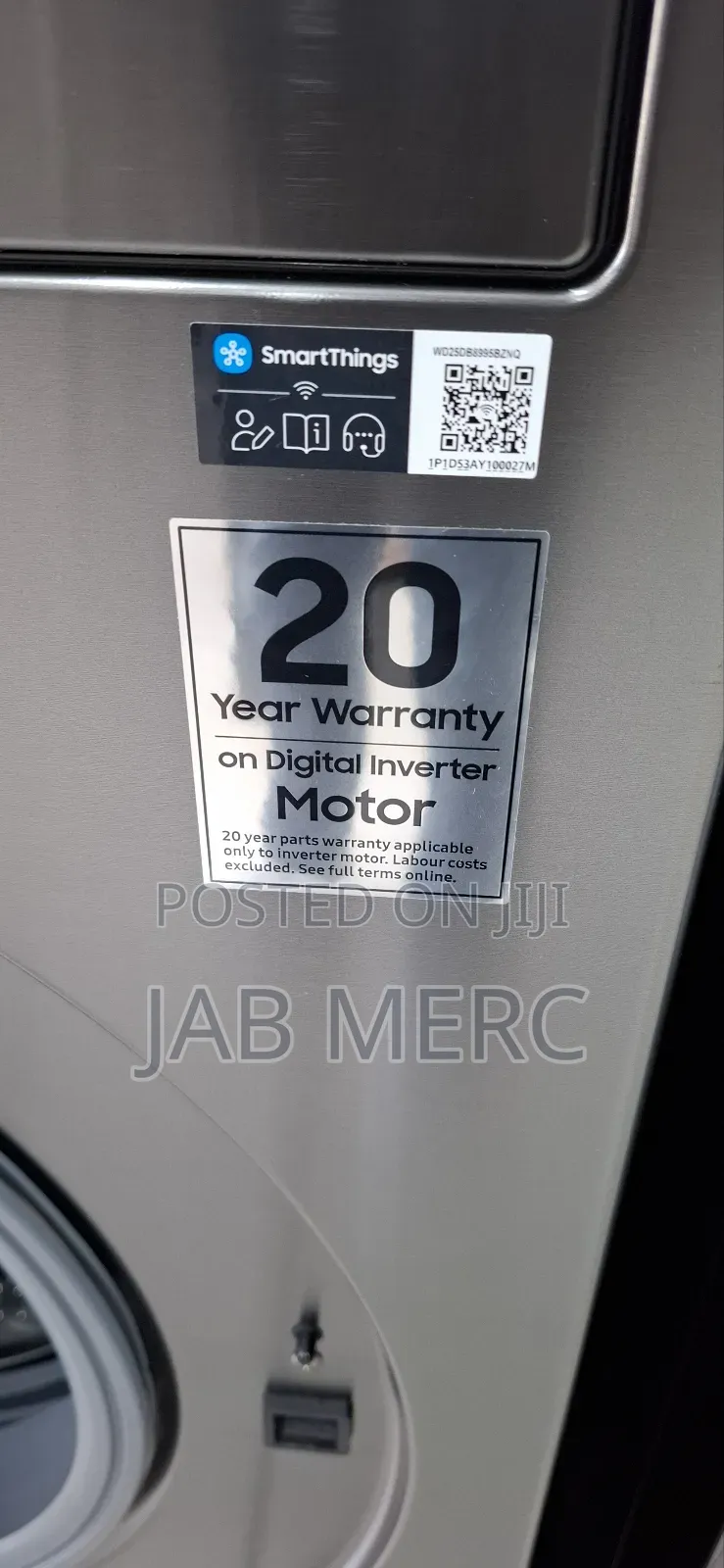 25kg Wash/15kgs Dry Bespoke Ai Laundry Combotm Washer Dryer