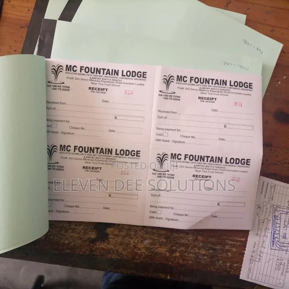 Receipt Book
