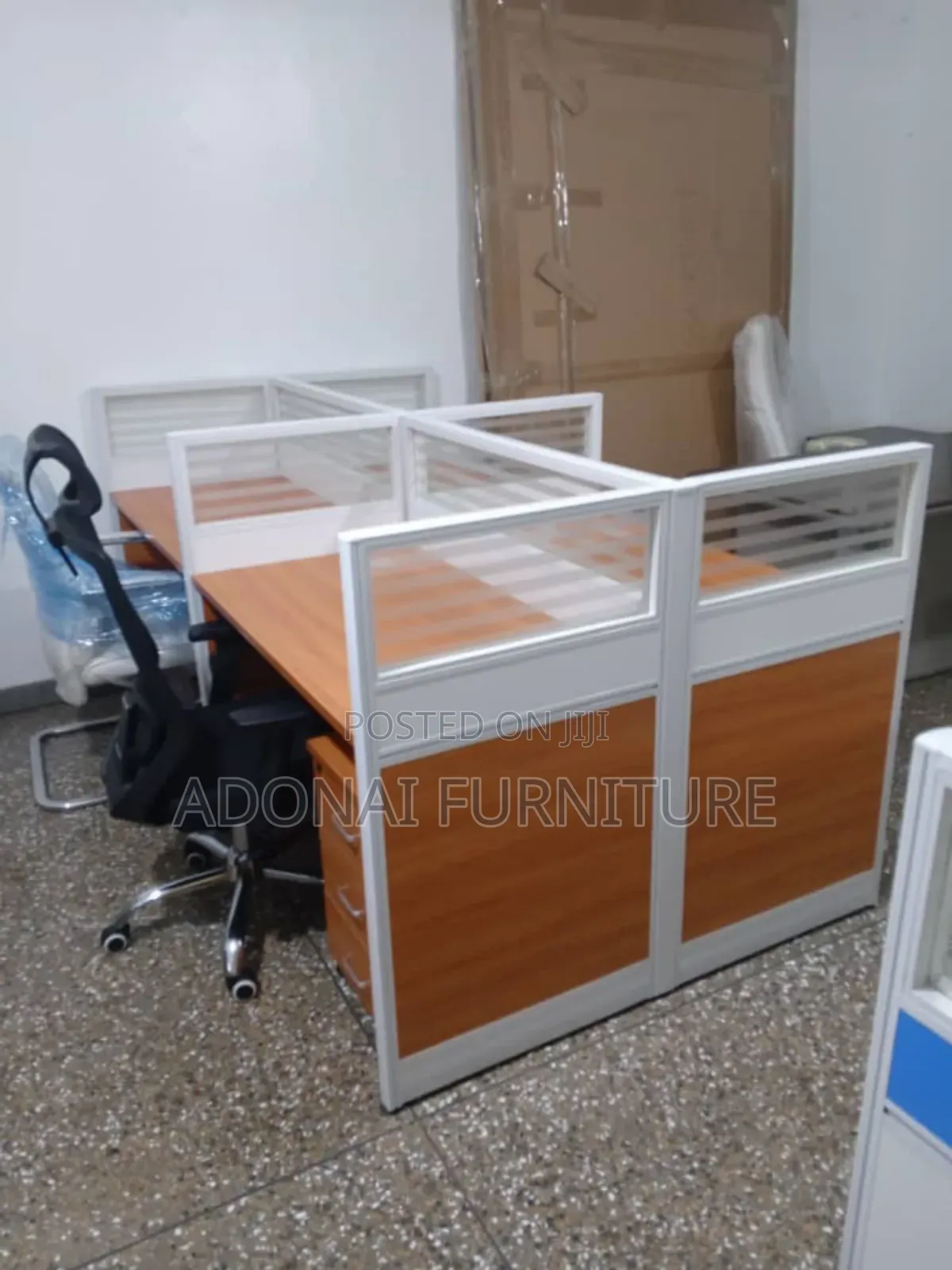 Brown Office Workstation ( 4 in 1)
