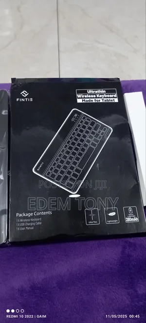 Ultra Thin Wireless Keyboard for iPad, Tablets and Phones
