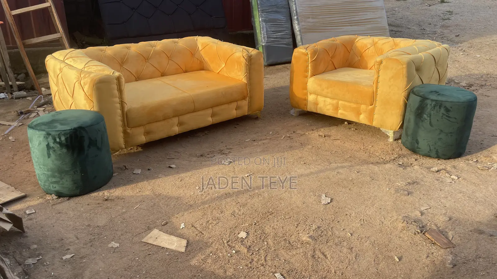 Yellow Wish 2 in One and Single Sofa