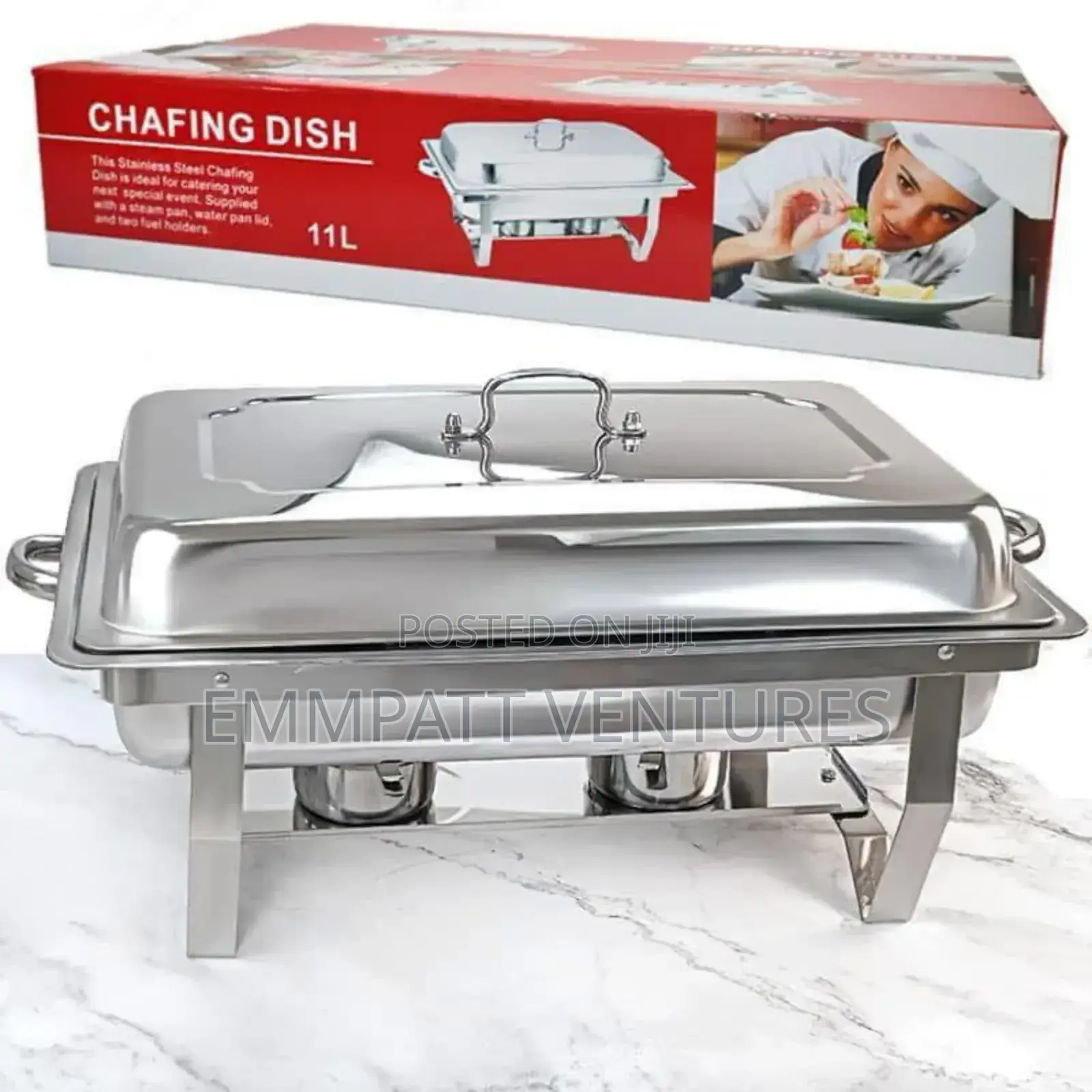 Cheffing Dish Silver Colour