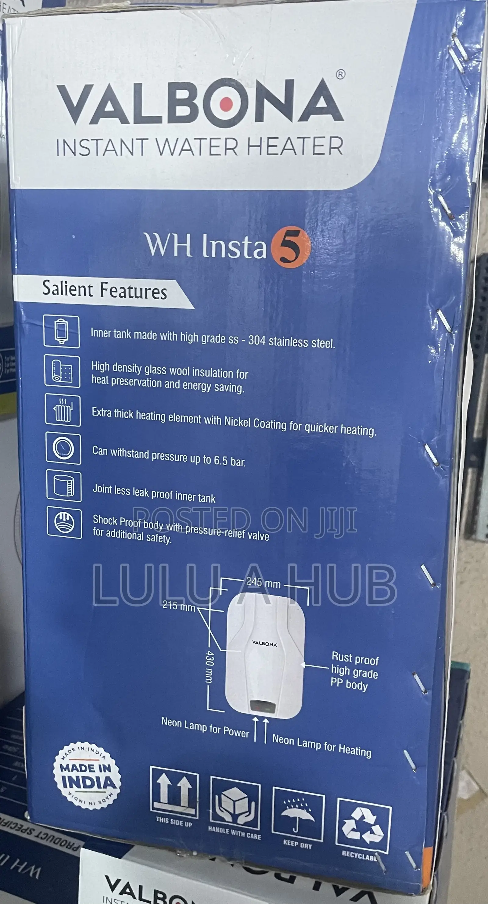 Valbona Instant Water Heater 5ltrs