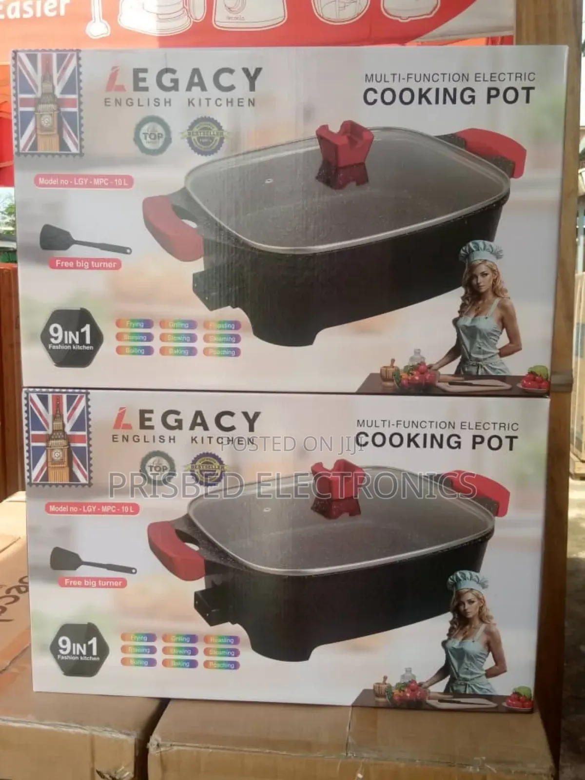Legacy Durable 9n1 Electric Cooking Pot 10 Litres