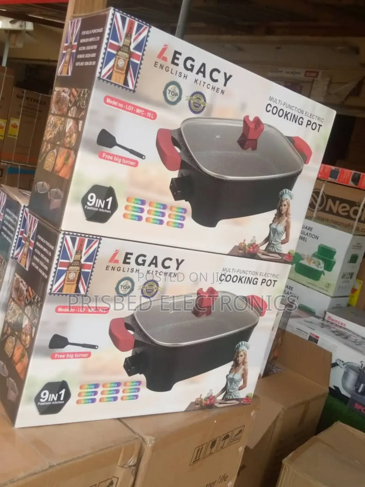 Legacy Durable 9n1 Electric Cooking Pot 10 Litres