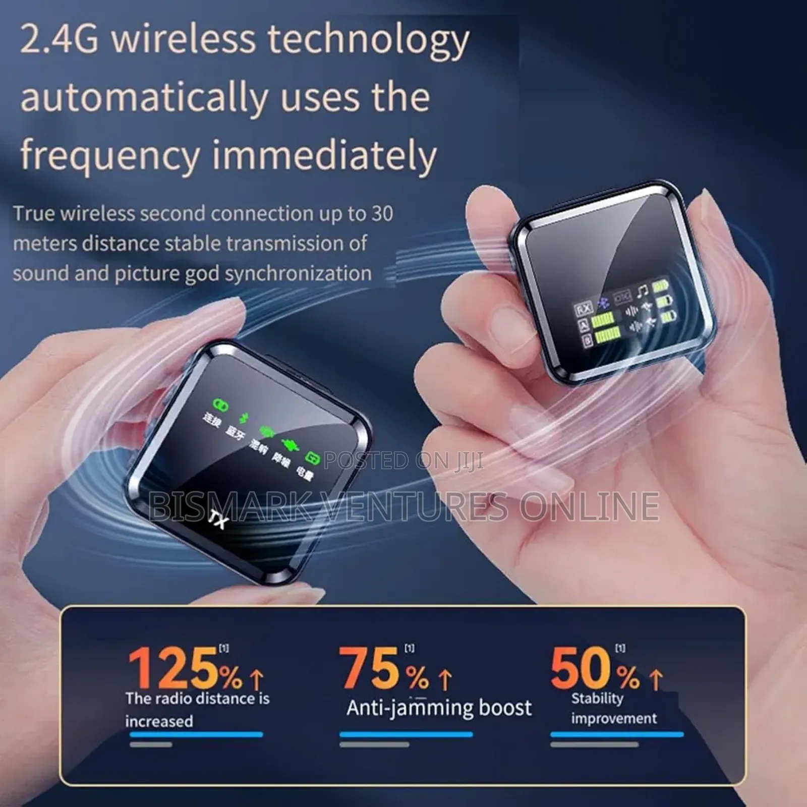 30meters Wireless Lavalier Microphone