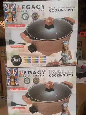 Legacy Durable 9n1 Electric Cooking Pot 8.5 Litres