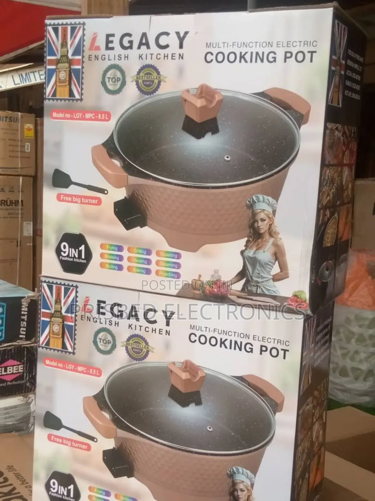 Legacy Durable 9n1 Electric Cooking Pot 8.5 Litres