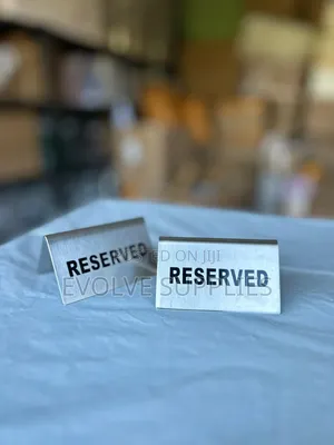 Reserved Table Sign