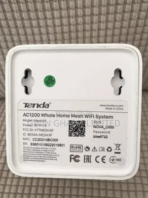 Tenda Mesh Wifi 3500 Sq.Ft - Ac1200 Dual-Band Mesh.One Pack