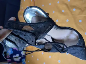 Lace Heels. Size 38/ 39 Closed