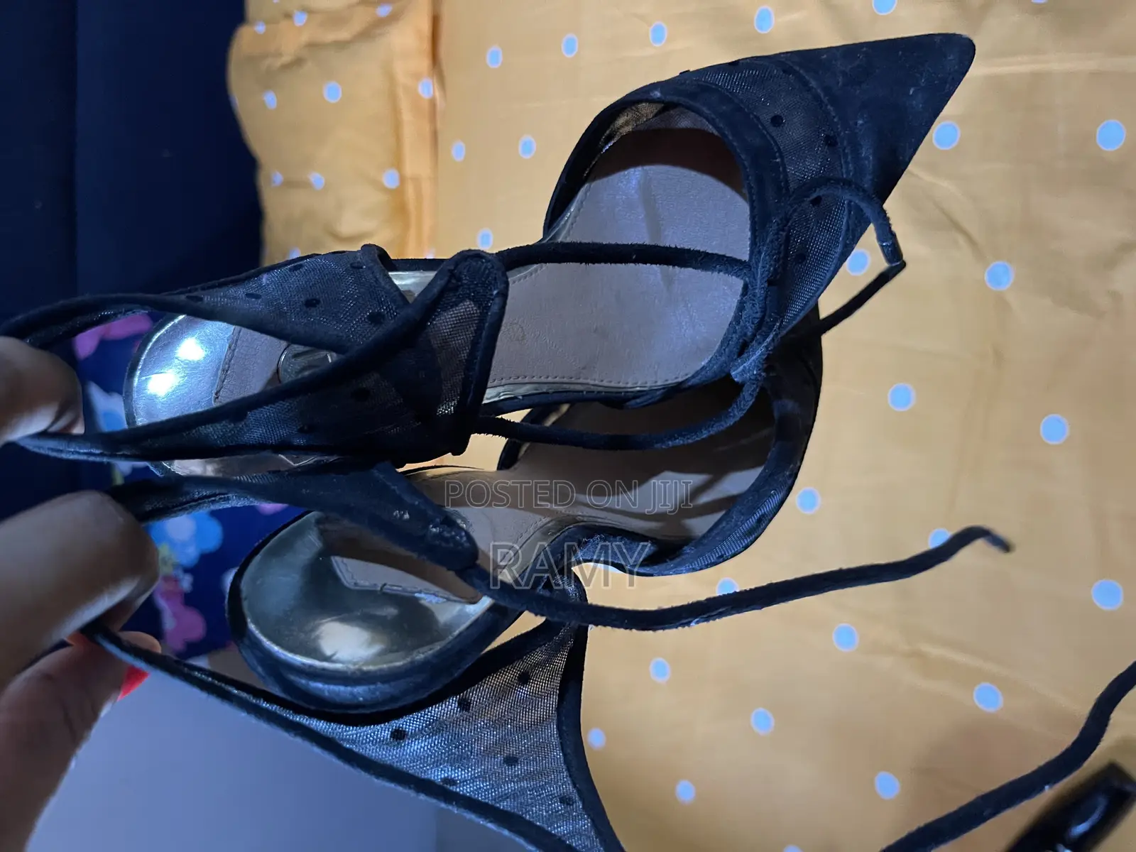 Lace Heels. Size 38/ 39 Closed