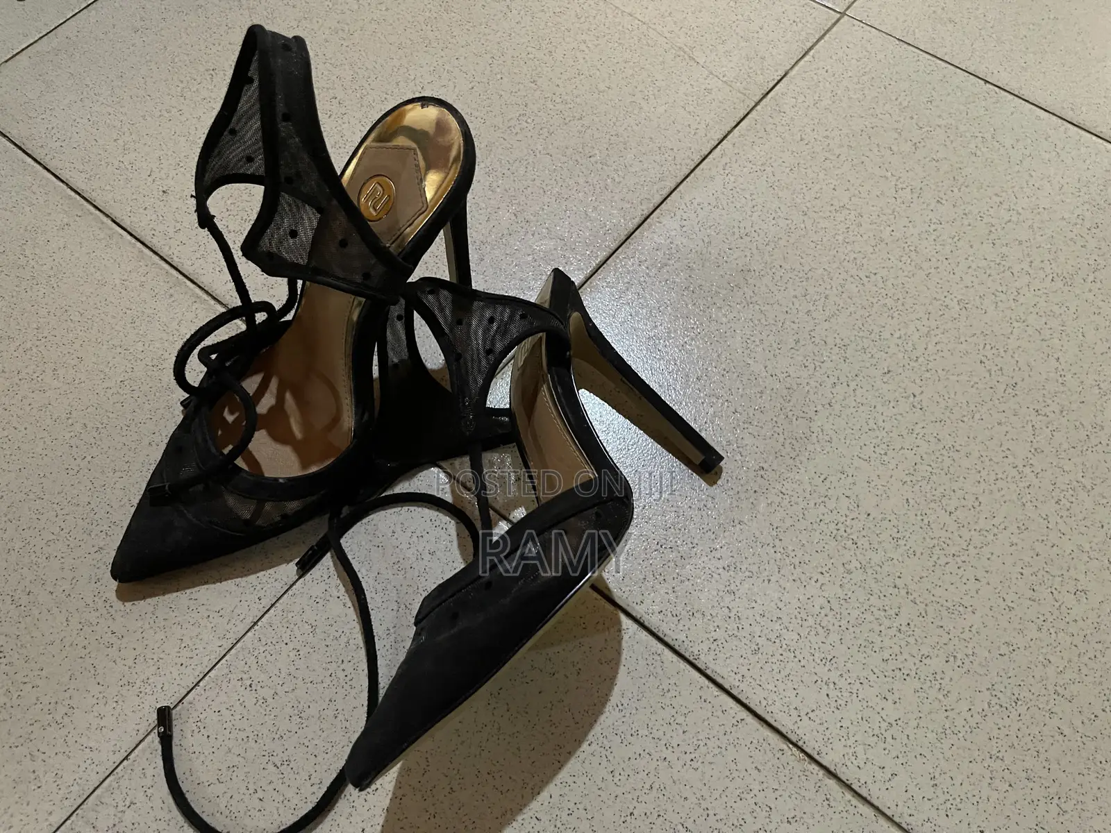 Lace Heels. Size 38/ 39 Closed