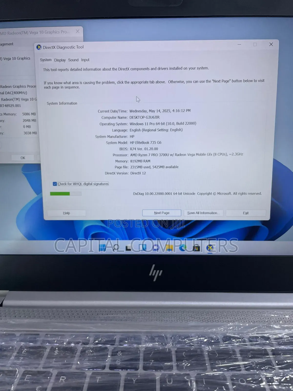 Laptop HP EliteBook 735 G6 8GB AMD Ryzen 7 SSD 256GB