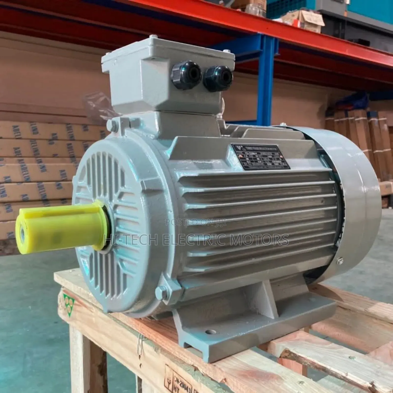 5.5hp (4kw) Three Phase Electric Motor – 380v – 1400rpm – 100% Copper