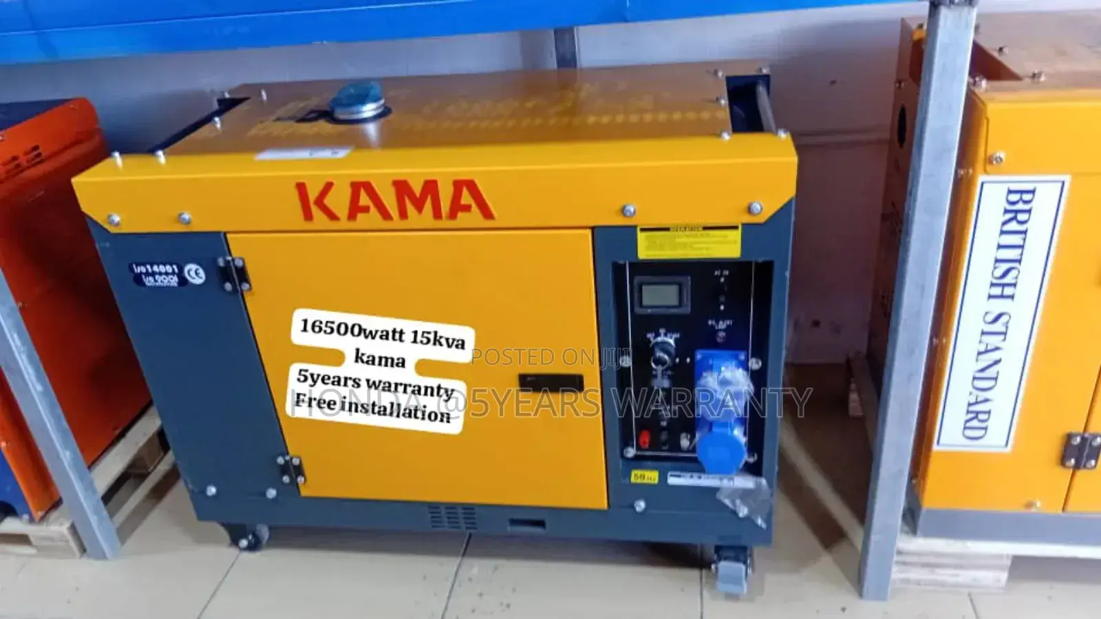 Spark Electric Potential With Kama 15kva 16500watt Diesel