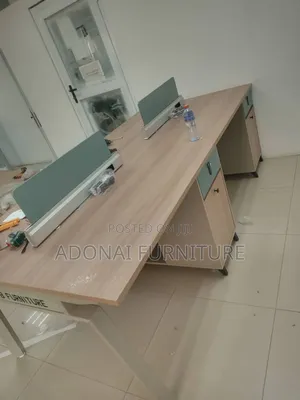 4 in 1 Cubicle Desk (Grey) Wooden
