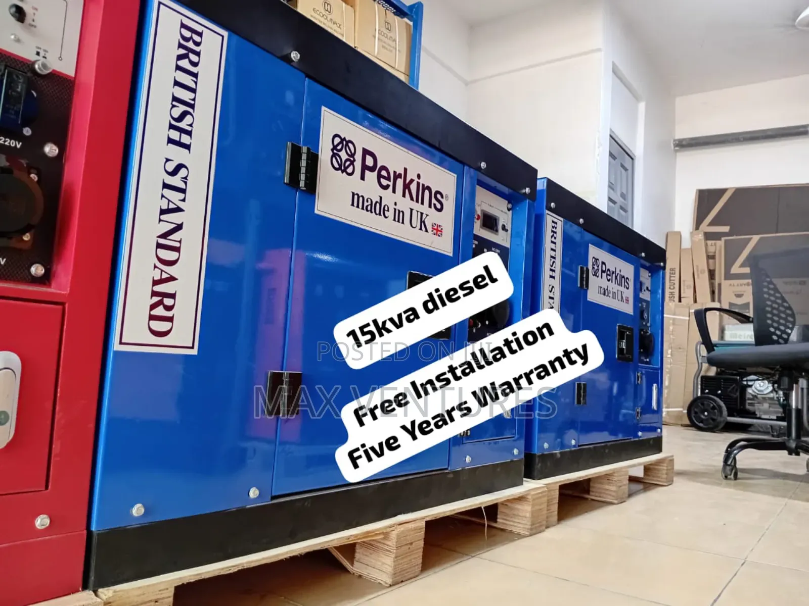 16500 Diesel Perkins Generator Smooth Energy Current Flow