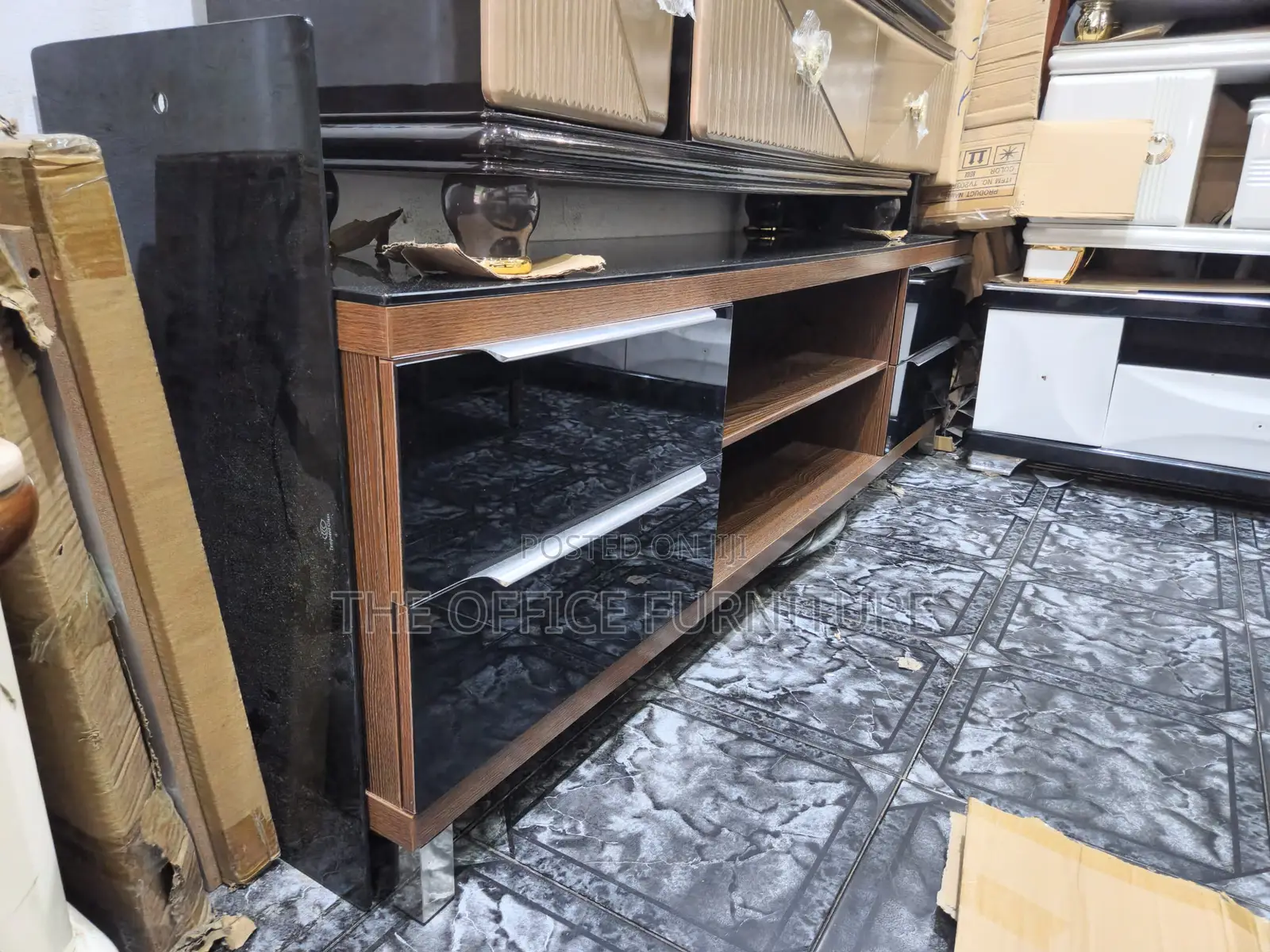 75" Executive Wooden Media Cabinet