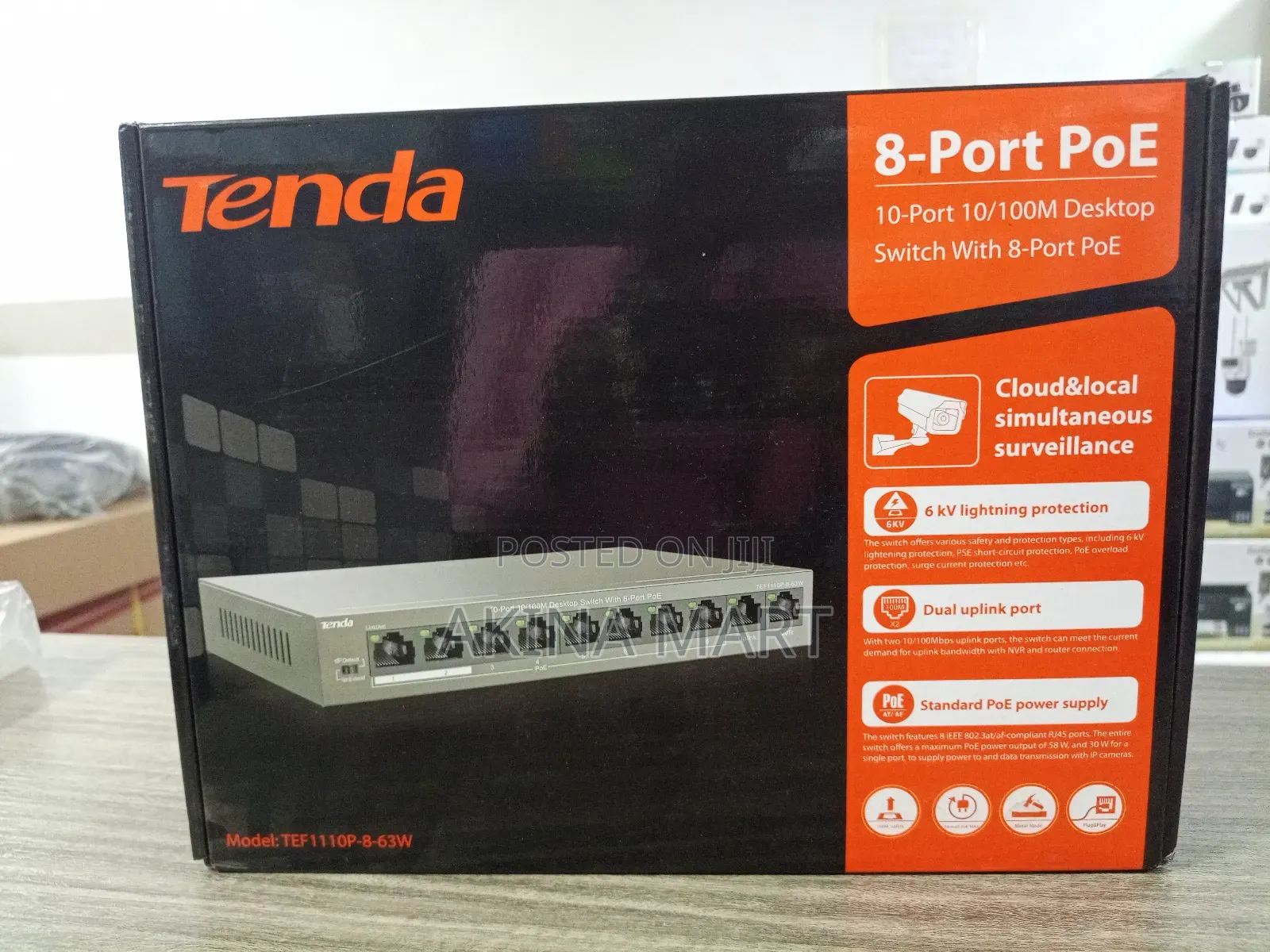Tenda 8-Port Poe Switch