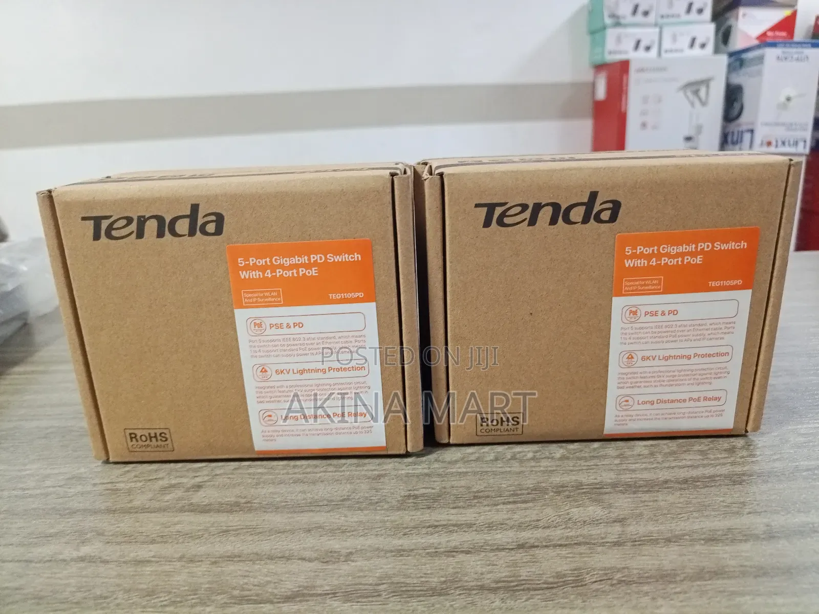 Tenda 5-Port Gigabit Pd Switch