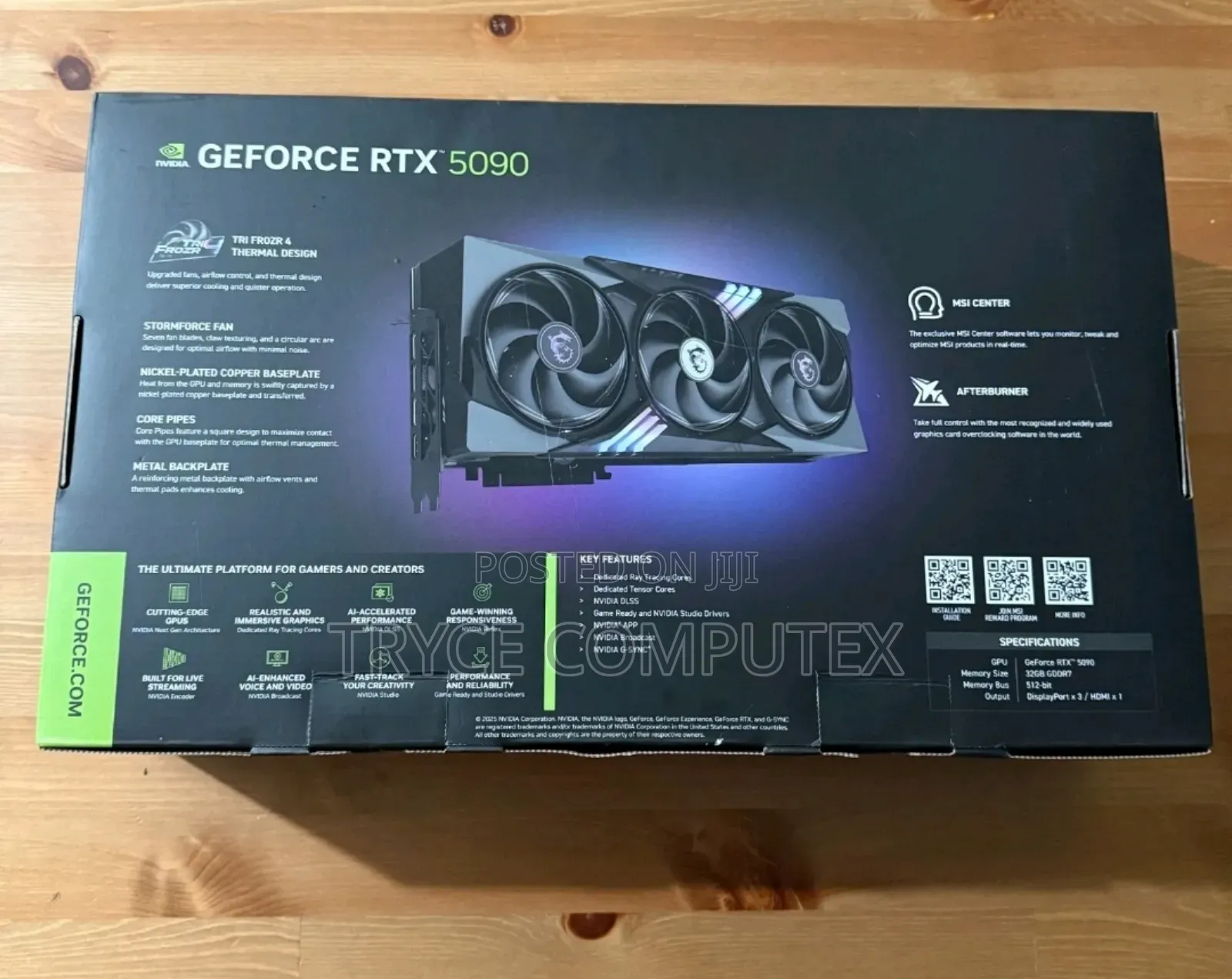 Msi Geforce RTX 5090 32gb Oc Gaming Trio Gddr7 Graphic Card